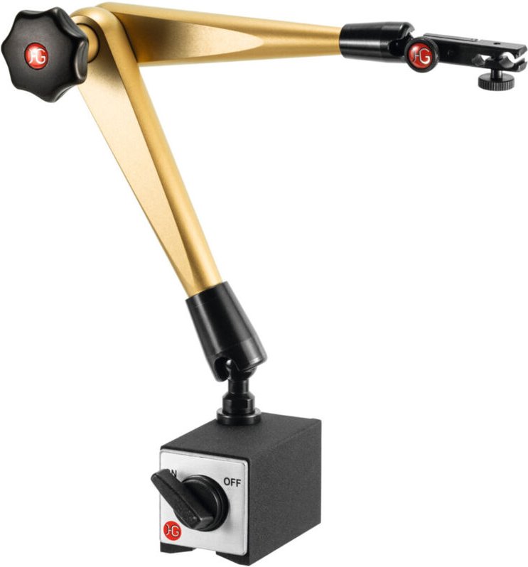 Hörger&gässler - hg Hydraulisches Magnet-Messstativ (mit Fuß) mit mechanischer Feineinstellung am Uhrenhalter, Ausladung...