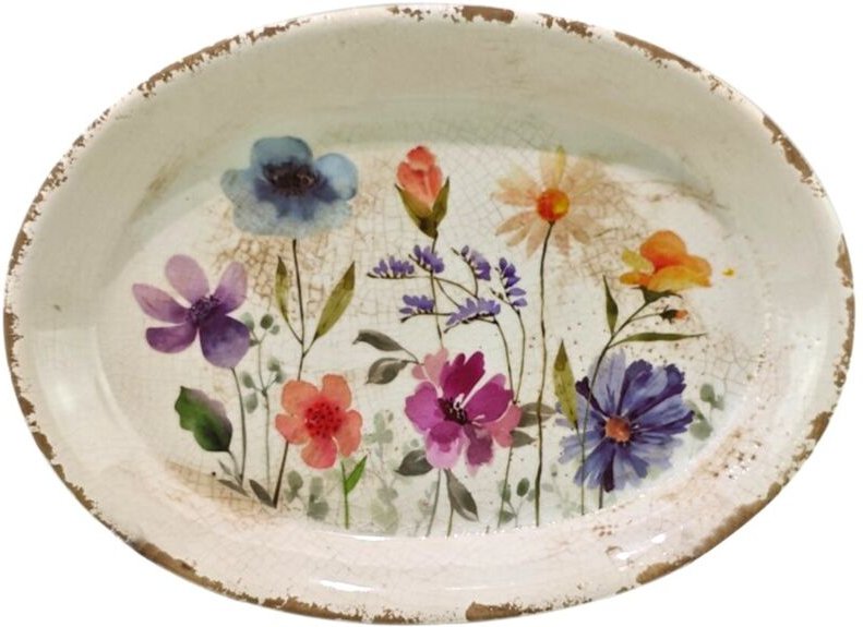 Mehrfarbiger dekorativer Blumenteller für Vasen und Kerzenhalter, ideal für romantische Heimdekoration