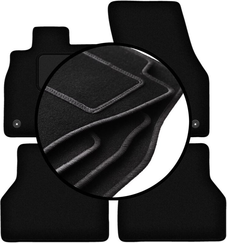 Komplettset Veloursmatten für: Volkswagen Caddy IV kombivan (2020-)