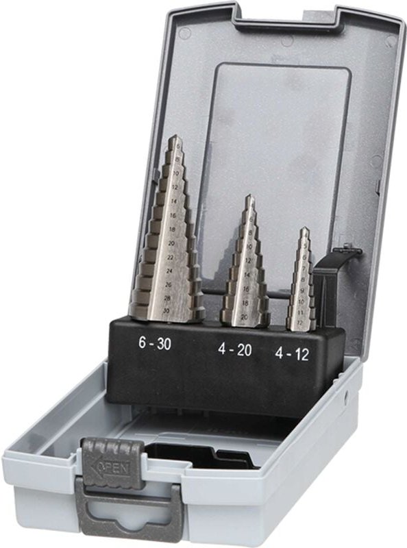 Stufenbohrer-Set 3-teilig - Pro Set