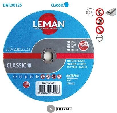 Flach-Trennscheibe Inox Classic Inox Classic ¸ 125 Bohrung 22,23 Dicke 1,6mm