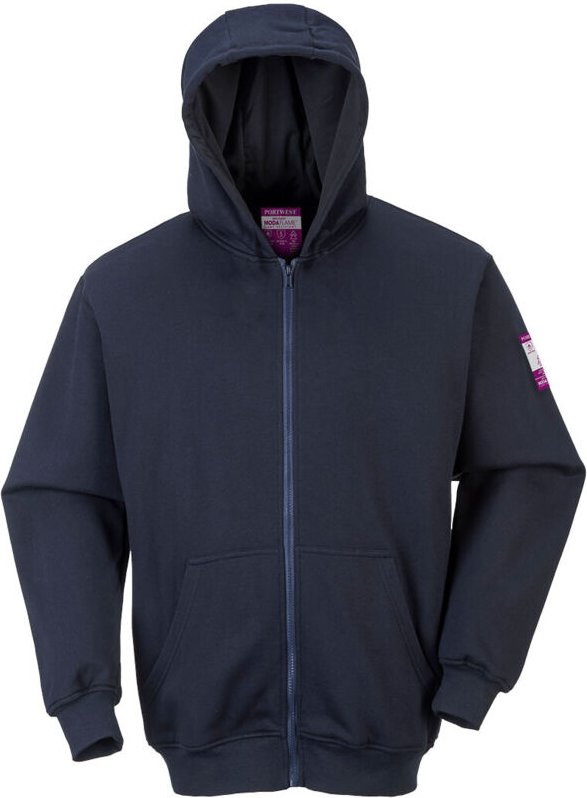 Kapuzensweatshirt mit Reißverschluss Marine 5XL - FR(60) - UK(52-55)