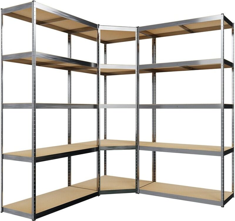 3er Regalsystem silber