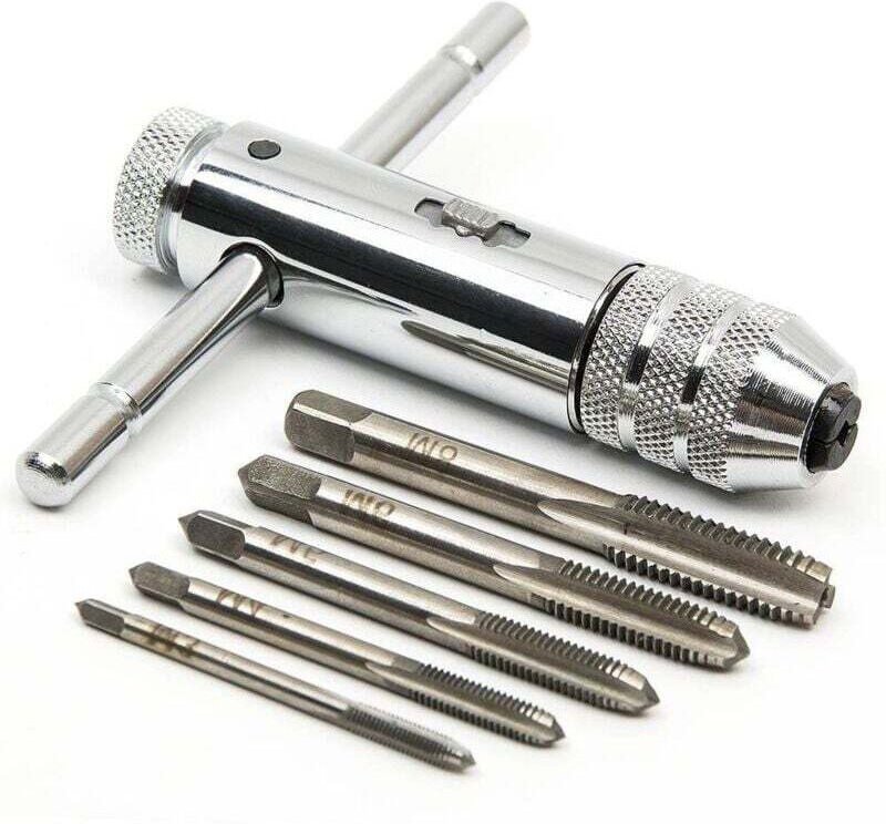 UlisemHandgewindebohrer - Metrische Gewindebohrer - Gewindebohrer und Schneideisen - M3 M4 M5 M6 M8 Gewindebohrer - Gewi...