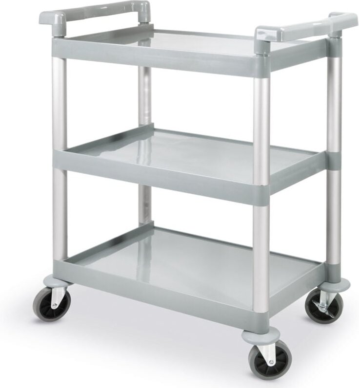 Servierwagen aus Kunststoff mit 3 Böden, bis 150 kg - Hendi 810200