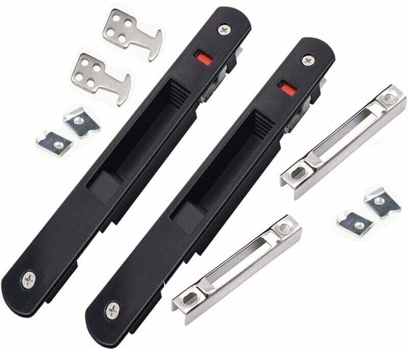 Schiebetürschloss - Modernes mobiles Türfenster-Hakenschloss, einseitiges Schloss für Haustürschloss, Erkerfenster-Schie...