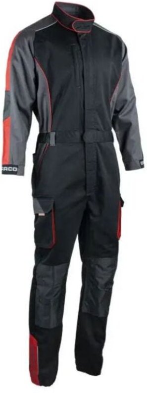 Racer Einteiler mit Reißverschluss Schwarz/Grau/Rot Größe l - FXWW4010E-L - Facom