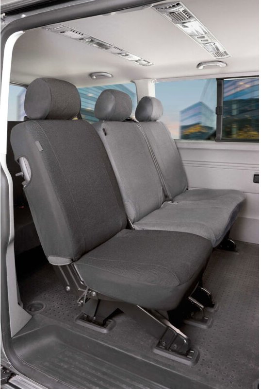 Walser - Passform Sitzbezug aus Stoff kompatibel mit vw T5, Einzelsitz hinten