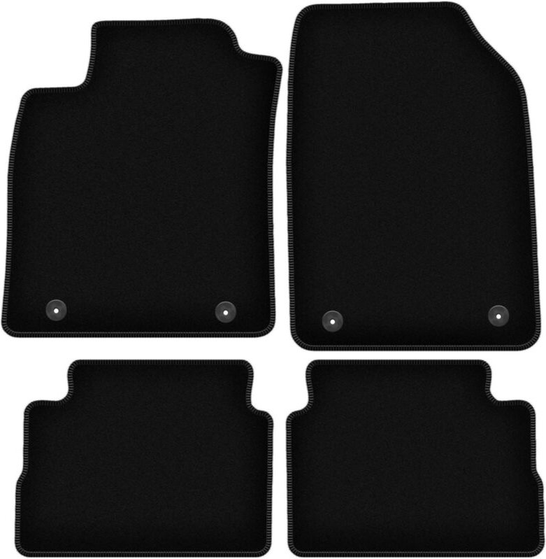 BASIC schwarze Veloursmatten für: Opel Vectra C Liftback, Fließheck, Limousine (2002-2008)