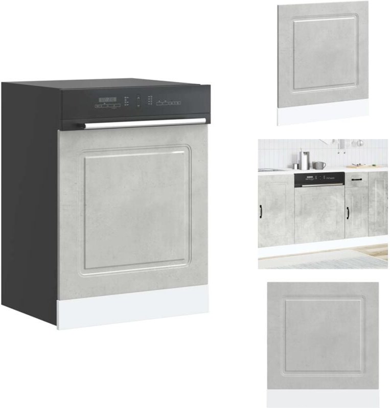 Geschirrspülerblende Kalmar Betongrau 60x1,5x67cm Holzwerkstoff - Geschirrspülerblende - Geschirrspülerblenden - Geschir...