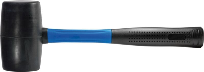 Sw-stahl - 50705L Gummihammer 500 gr mit Fiberglas-Stiel i leichter Gummi Hammer i Hammer für Möbel Reparatur
