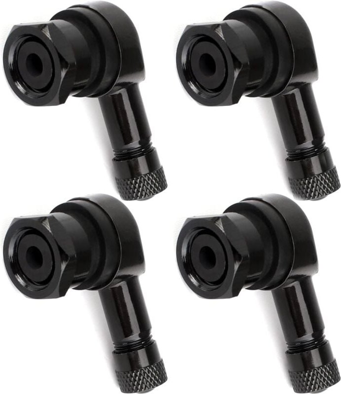Thumbnail - Sollbry Motorrad-Eckventil, 4-teiliges Aluminium-Eckventil, 90-Grad-Reifenventiladapter, Ventilverlängerungsadapter, sch...
