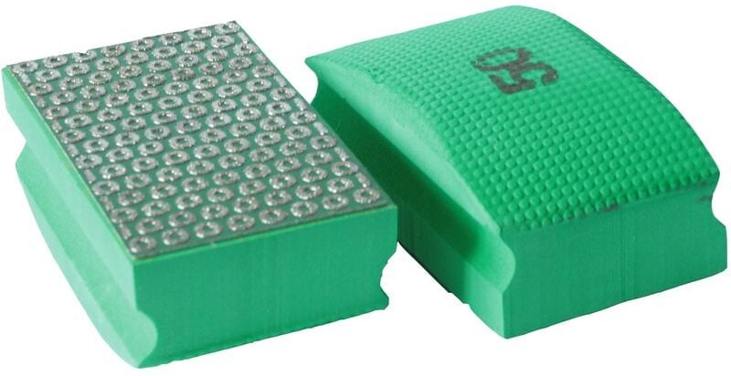 Diamant-Handschleifpad K50 - 55x90mm Grün