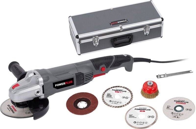 Winkelschleifer Koffer 125 mm 900 w Powerplus