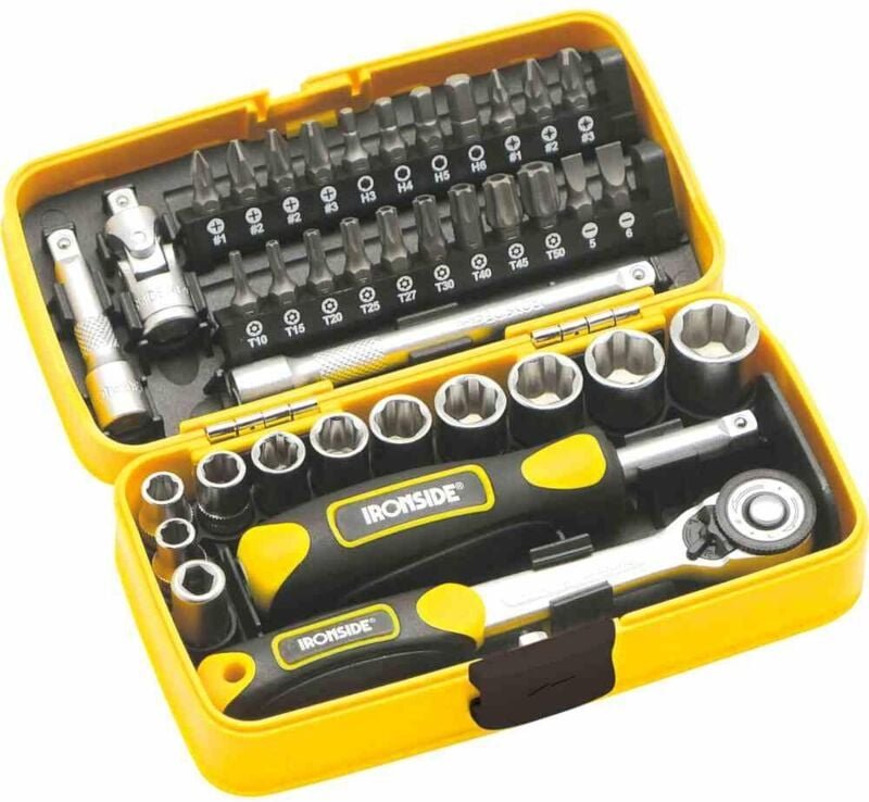 Thumbnail - Bit-Steckschlüssel-Satz 38-teilig, in Kunststoffbox in Kunststoffbox