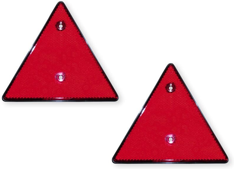 Dreieck-Reflektor-Set, rot, 2 Stück - LAS