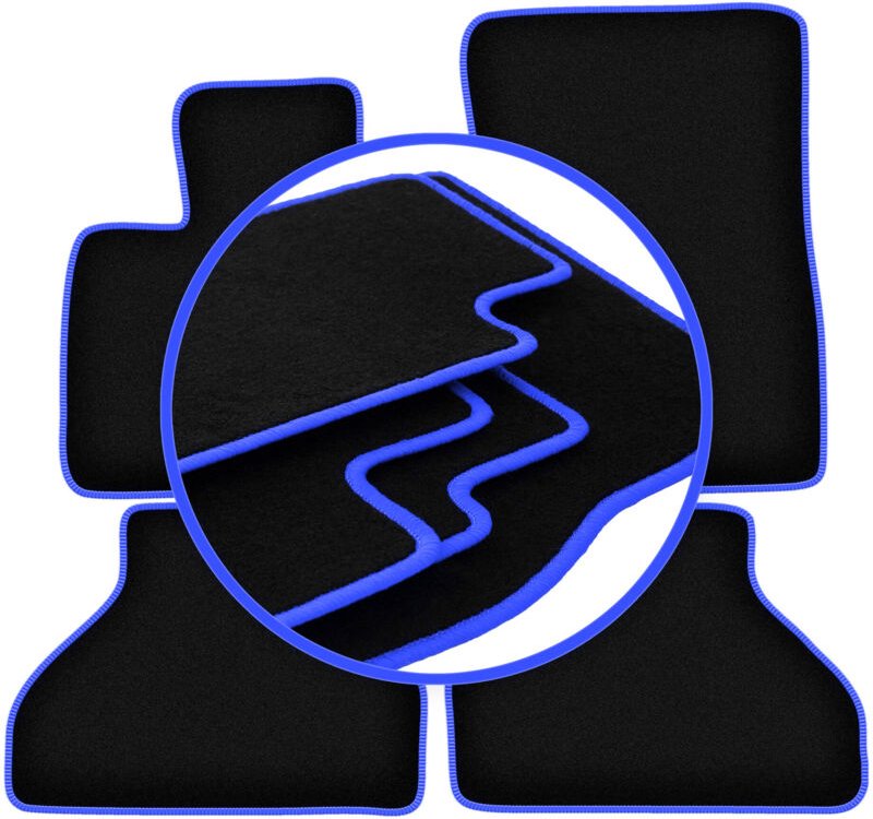 CARLUX-BLUE Autofußmatten für: BMW X5 E70 SUV (2006-2013)