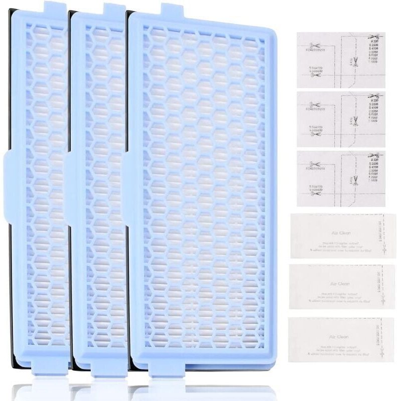 Thumbnail - 3er-Pack Filter für Miele, inkl. 3 Active AirClean Filter, 3 Motorfilter, Staubsaugerfilter für Miele Complete C2 C3 Com...