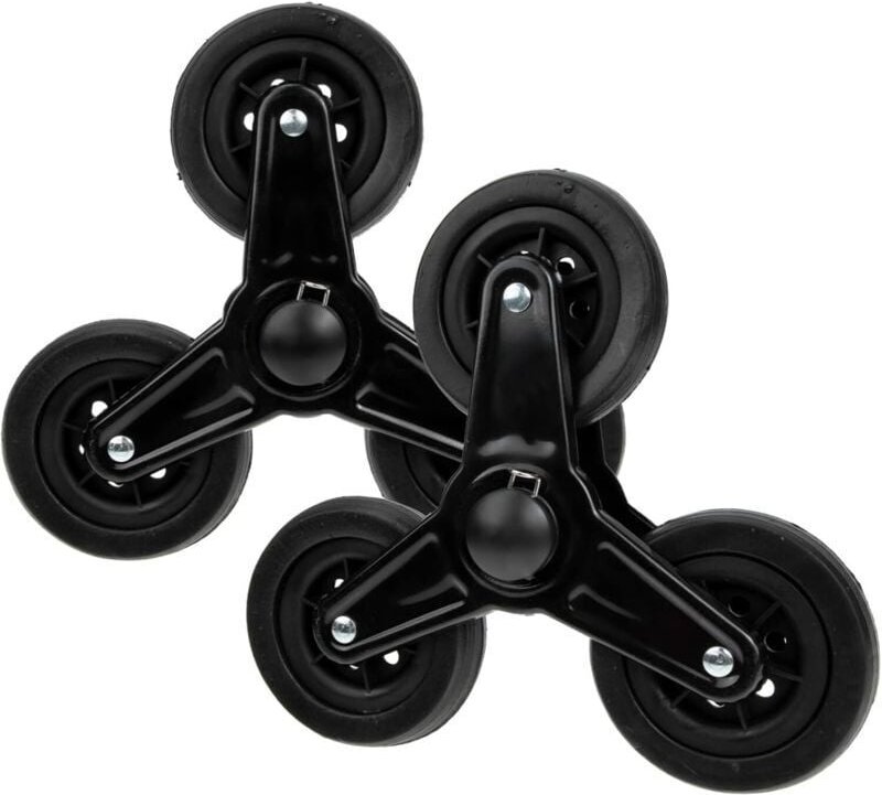 1 Paar Treppensteigräder, robuste Einkaufswagenräder, Möbel-Lenkrollen, Gepäckwagen, robuste MTB-Räder - KZQ