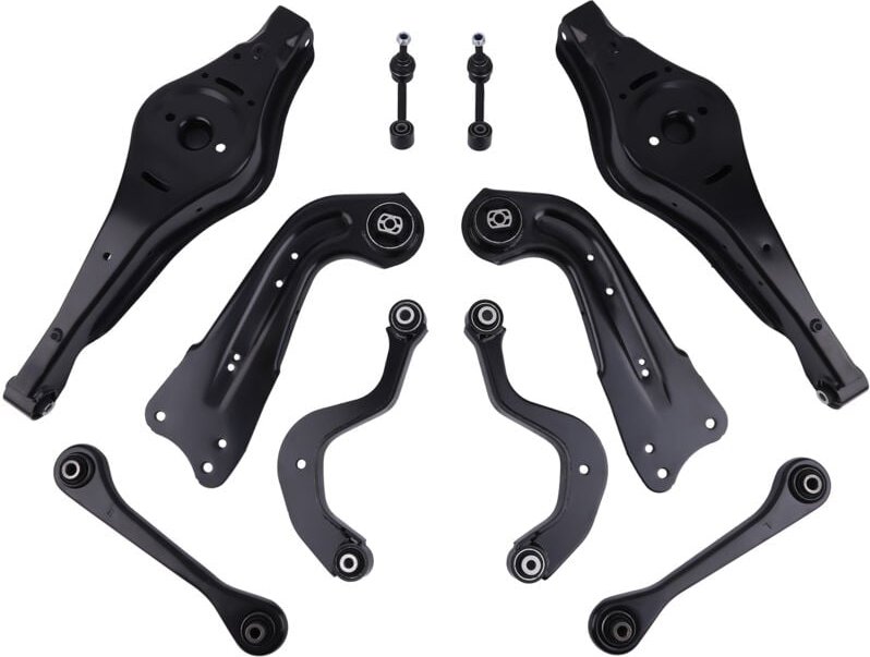 10pcs Hinterer Oberer Linker Querlenker-Satz Für Audi A3 (8p1) Bj. 2003-2012 Sportbac
