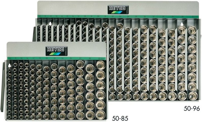 50-87-AF Einsatzspender mit Steckschlüssel-Einsätzen, 102-tlg., 1/2'