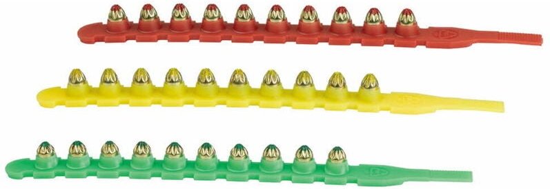 Pack mit 100 Pulverpatronen Power 4 - Gelb