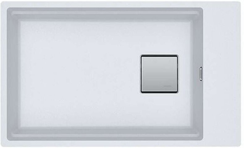 Franke - Kubus 2 - Fragranit Spülbecken kng 110-62, 76x46 cm, weiß Eis 125.0512.517