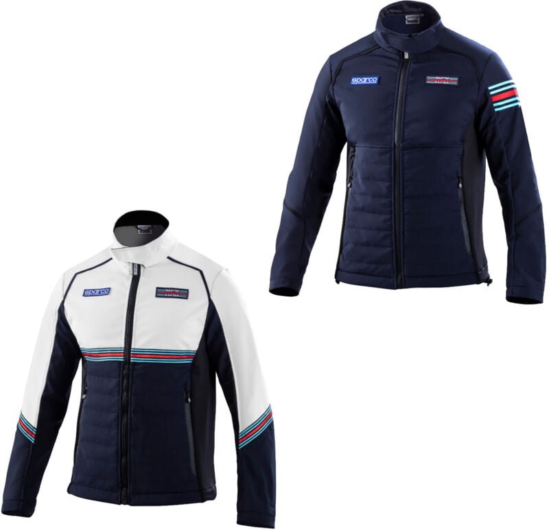 Softshell Martini Racing Jacke 01363MRBM - xxl - Weiß und Blau - Sparco
