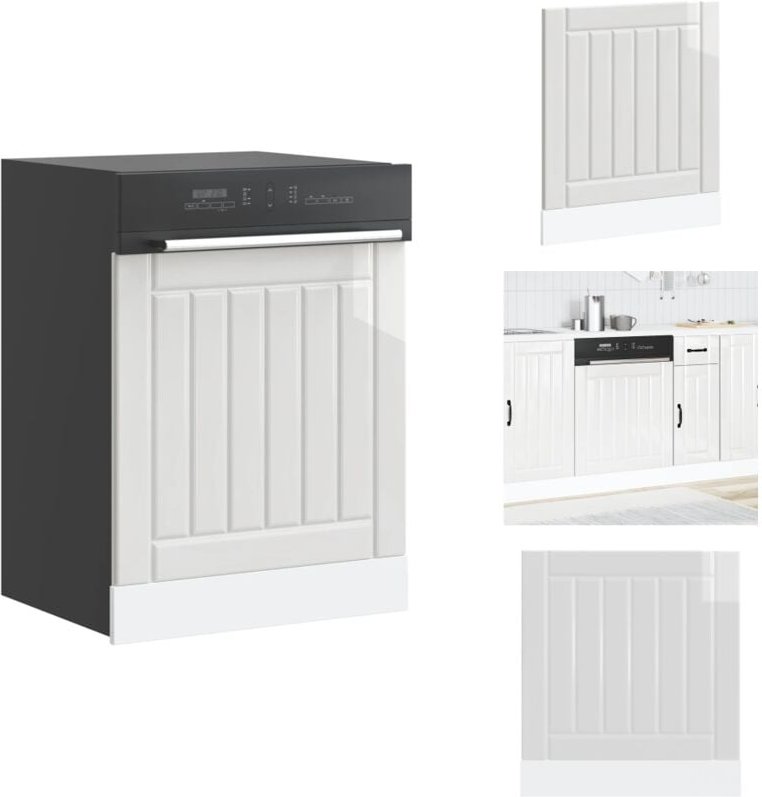 Geschirrspülerblende Lucca Hochglanz-Weiß Holzwerkstoff - Geschirrspülerblende - Geschirrspülerblenden - Geschirrspüler ...