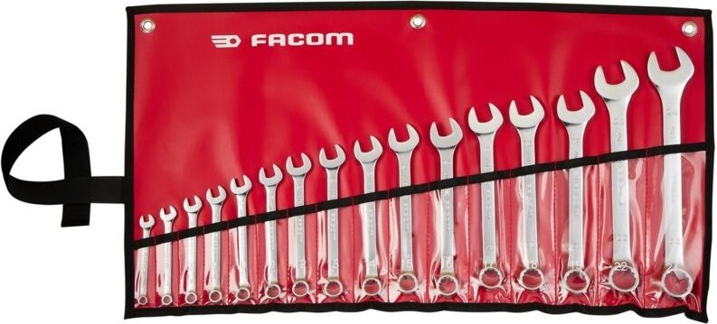FACOM Ring- und Maulschlüsselset SLIM 16-tlg.