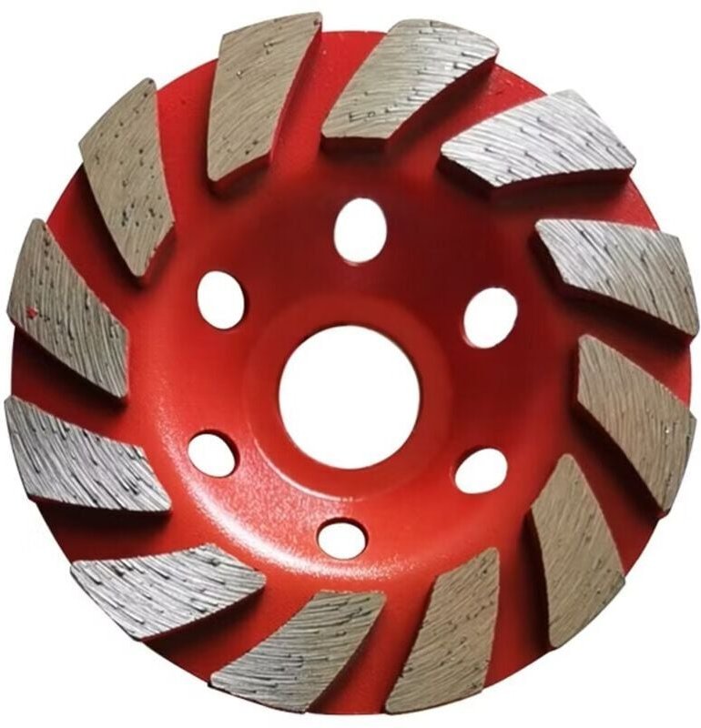 Thumbnail - Fitags - Diamant-Schleifscheibe, 100 mm, für Beton, Mauerwerk, Stein, Marmor, Schleifen von Marmor, Grün/Rot – Rot