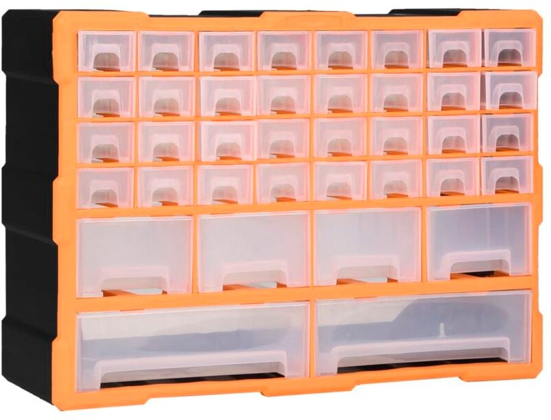 Multi-Schubladen-Organizer mit 38 Schubladen 52x16x37,5 cm Vidaxl
