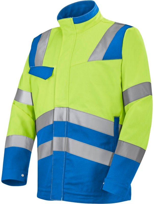 Sicherheits-Reflektorjacke FLUO XP Gelb Fluorescent/Azurblau 2XL