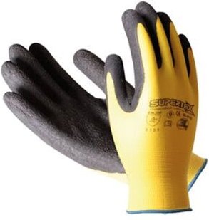 3L - Landwirtschaftshandschuh aus Nylon und Latex mit gelber Supertex-Handfläche T-8SL-01