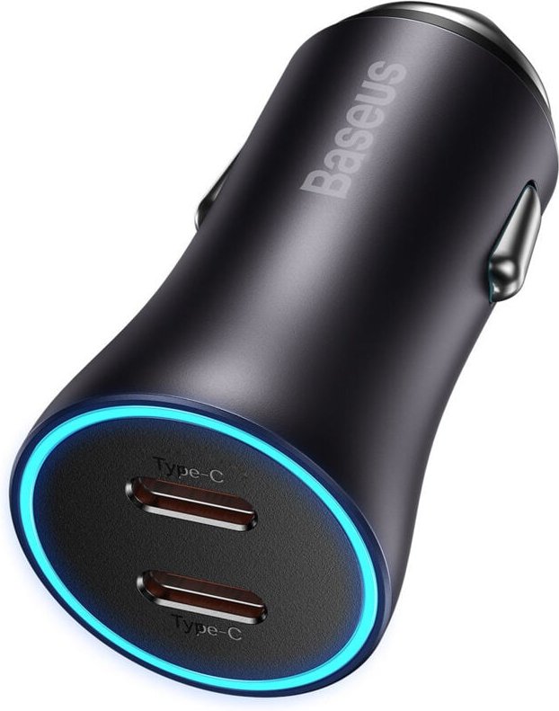 Autoladegerät 2x USB-C 40W grau