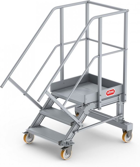 Altrex Podesttreppe fahrbar 45° 3 Stufen