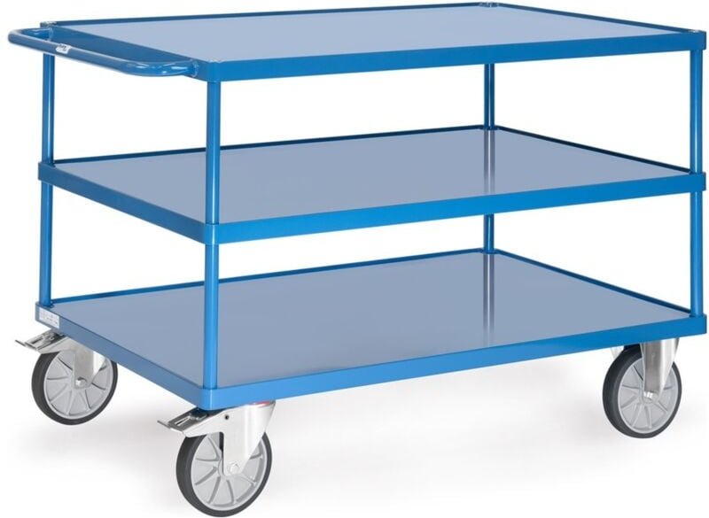 Fetra - Tischwagen - Stahlblech-Wannen, Ladefläche 1.200 x 800 mm