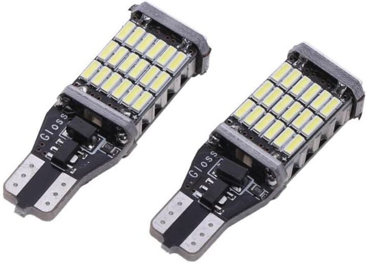 Aougo - Stück T15 4014 45SMD led Backup Breite Rückfahrlampe Weiß 6500K, Kfz-Scheinwerfer-Bremsleuchte Bremsleuchte