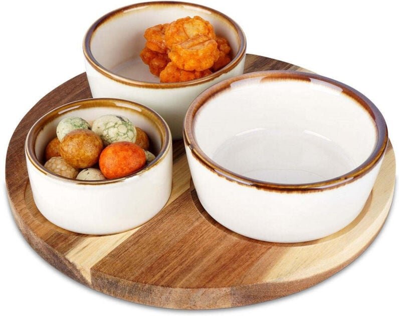 Excellent Houseware - Servierset auf Akazienholzbrett