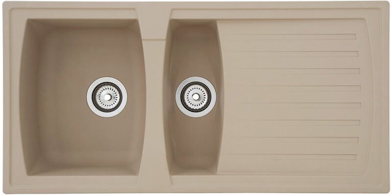 Einbauspüle Boston 100x50x20 cm, sandbeige - Respekta