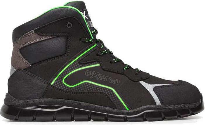 Exena - XR99 Street S3 src Sicherheitshochschuhe - - Schwarz / Grün