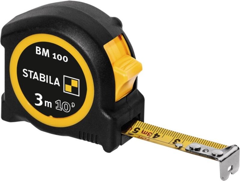 BM100cm+inch 19569 Maßband 3 m abs - Stabila