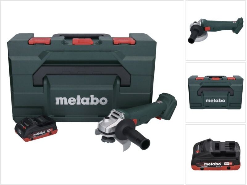Metabo - w 18 l 9-125 Akku Winkelschleifer 18 v 125 mm + 1x Akku 4,0 Ah + x - ohne Ladegerät