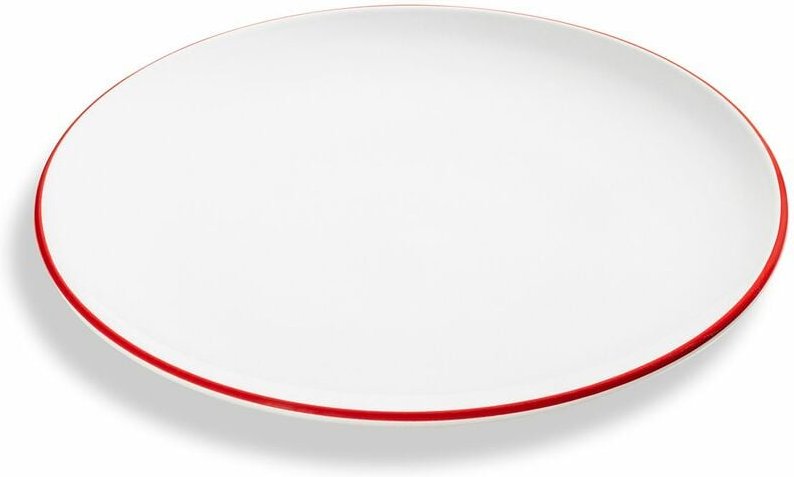 Gmundner Keramik Rubinroter Rand, Dessertteller Cup (Ø 20cm)