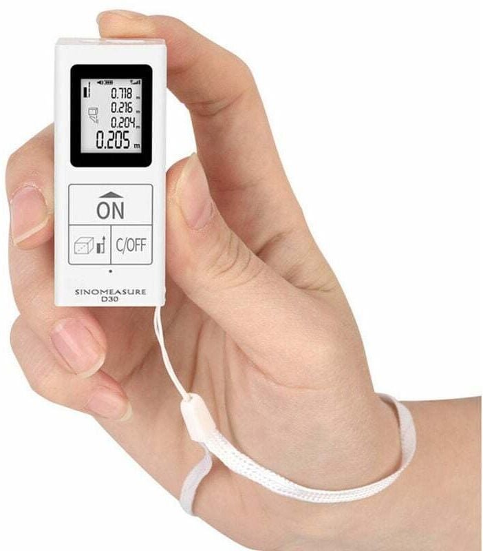 Tragbarer Laser-Entfernungsmesser, Mini-Digital-Infrarot-Messgerät mit wiederaufladbarem Akku, Messwerkzeug für den Heim...