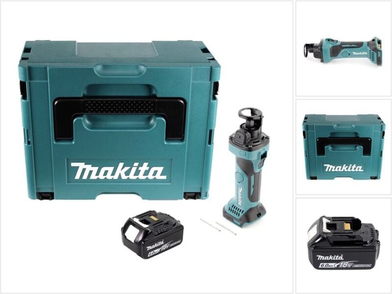 Dco 180 G1J Akku Rotationsschneider 18 v 30.000 U/min + 1x Akku 6,0 Ah + Makpac - ohne Ladegerät - Makita