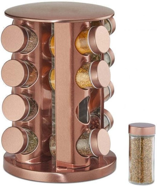 Drehbares gewurzregal mit 16 gewurzdosen 883097
