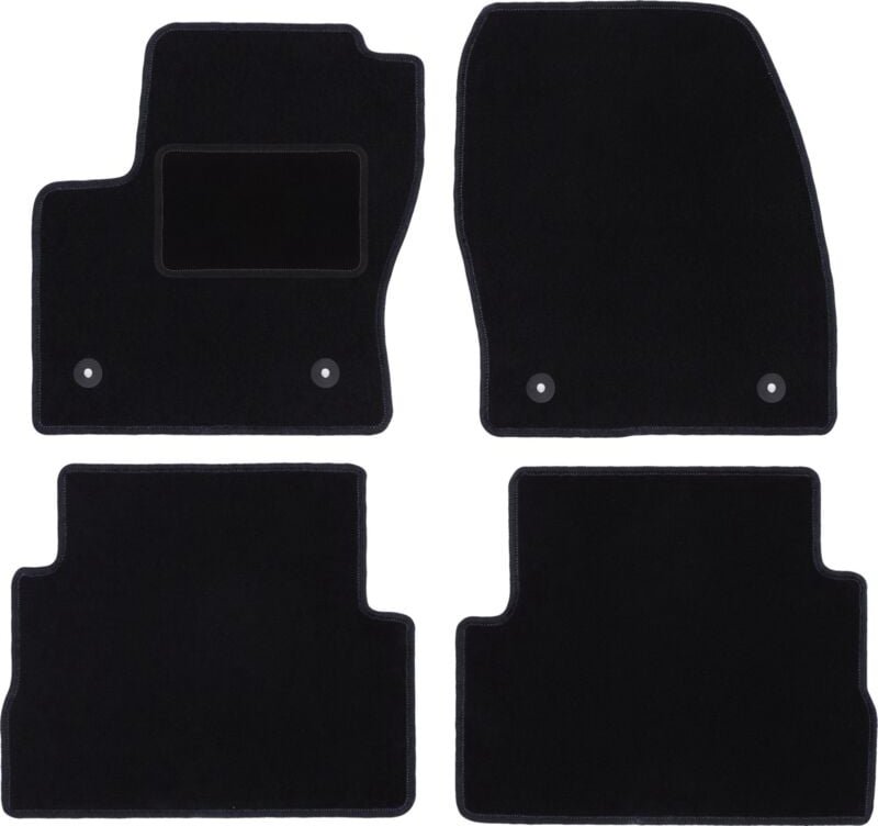 Schwarze Veloursmatten für: Ford Kuga MK2 SUV (2012-2019)
