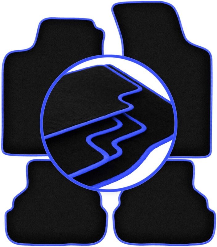 CARLUX-BLUE Autofußmatten für: Volkswagen Vento Limousine (1991-1997)