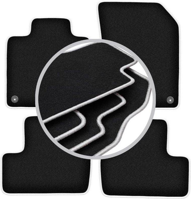 CARLUX-SILVER Autofußmatten für: Volvo XC60 II SUV (2017-)